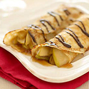 Crepes with Brown Sugar Pears and Chocolate