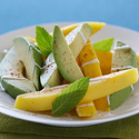 California Avocado and Mango with Yogurt, Honey and Lime